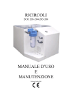 RICIRCOLI MANUALE D`USO E MANUTENZIONE