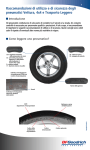 Raccomandazioni di utilizzo e di sicurezza degli pneumatici Vettura