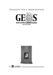 Istruzioni uso e manutenzione - GEOS: Stufe in pietra ollare italiane