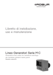 Libretto d`installazione, uso e manutenzione Generatore M