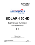 SOLAR-150HD Dual Halogen Illuminator