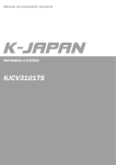 KJCV3101TS - Manuale d`uso