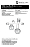 Calibration Manifold (QTCM, QSCM) Operation Manual