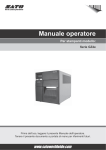 Manuale operatore - SATO - The Leader In Barcode Printing
