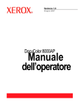 DocuColor 8000AP Manuale dell`operatore