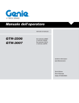 Manuale dell`operatore GTH-2506 GTH-3007