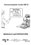 microcomputer scale 500 S MANUALE dell`OPERATORE