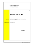 STIMA LAVORI - Comune di Livorno
