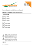 Safety, Operation and Maintenance Manual Manuale di