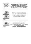 ISTRUZIONI PER L`INSTALLAZIONE, MANUTENZIONE ED USO