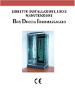 libretto inst ll zione, uso em nutenzione box docci idrom ss ggio