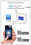 Termostato touch screen GSM