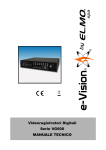 Videoregistratori Digitali Serie VG600 MANUALE TECNICO