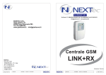 Nextec manuale tecnico centrale GSM LINK + RX