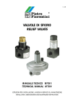 valvole di sfioro relief valves manuale tecnico mt091