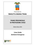 Il Piano di Protezione Civile Provinciale