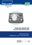 Manuale uso e manutenzione Duplex Rooftop