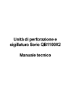 Unità di perforazione e sigillatura Serie QB1100X2 Manuale tecnico