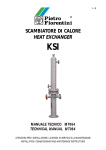 scambiatore di calore heat exchanger ksi manuale tecnico mt064