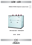 MANUALE TECNICO refrigeratori e pompe di calore Unità