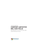 COMFORT ABITATIVO NEL SUD ITALIA