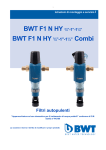 BWT F1 N HY &frac34;&rdquo;-1&rdquo;-1&frac14;&rdquo; Combi Filtri autopulenti