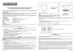 installation and maintenance instructions for model 2700ecm