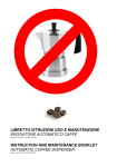 libretto istruzioni uso e manutenzione erogatore automatico caffé