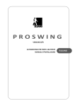 Manuale di Installazione Proswing S/M