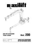 Mod. 200 - MAXILIFT and COBRA Truck Cranes. North Eastern