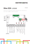 Ditec E2H - DITEC ENTREMATIC