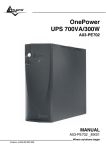 OnePower UPS 700VA/300W A03-PE702 MANUAL - Atlantis-Land