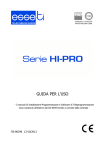 Hi-pro 280/412, Manuale per l`utente - Esse-ti