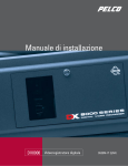 Pelco DX8000 Installation Manual_Italian_manual