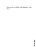 Manuale di installazione di Education Suite 2013