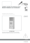 Installation, operation and maintenance manual Manuale di