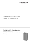 Caldaia 35 Condensing Libretto d`installazione - schede