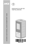 MANUALE DI USO ED INSTALLAZIONE