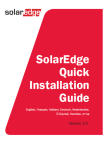SolarEdge Quick Installation Guide - MAN-01-00148-1.3
