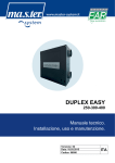 Manuale uso e manutenzione Duplex Easy 02