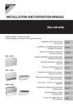 InstallatIon and operatIon manual