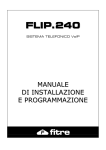 FLIP.240 - Manuale di installazione e programmazione