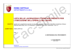 Lista Lavorazioni e Forniture