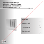 NOTICE D`INSTALLATION MANUALE D`INSTALLAZIONE