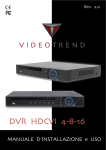 DVR HDCVI Manuale d`installazione e uso REV.2.0