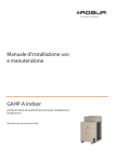 Manuale d`installazione uso e manutenzione GAHP-A indoor