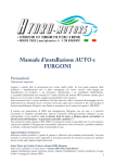 Manuale d`installazione AUTO e FURGONI