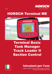 HORSCH Terminal ME Terminal Basic Task Manager Track Leader