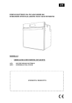 forno elettrico da incasso serie s60 istruzioni d