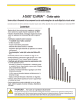 A-GAGE&trade; EZ-ARRAY&trade; - Guida rapida